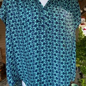 Blue and Green Fun 2 Fun Light Weight Top